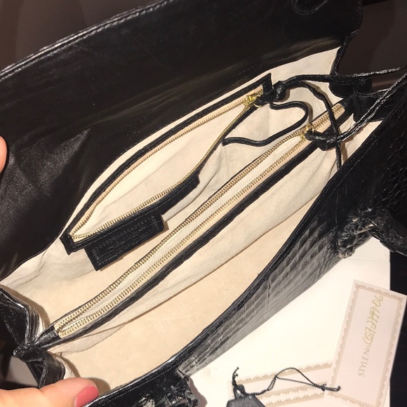 Nancy Gonzalez Black Crocodile Handbag 👜 - Picture 5 of 8